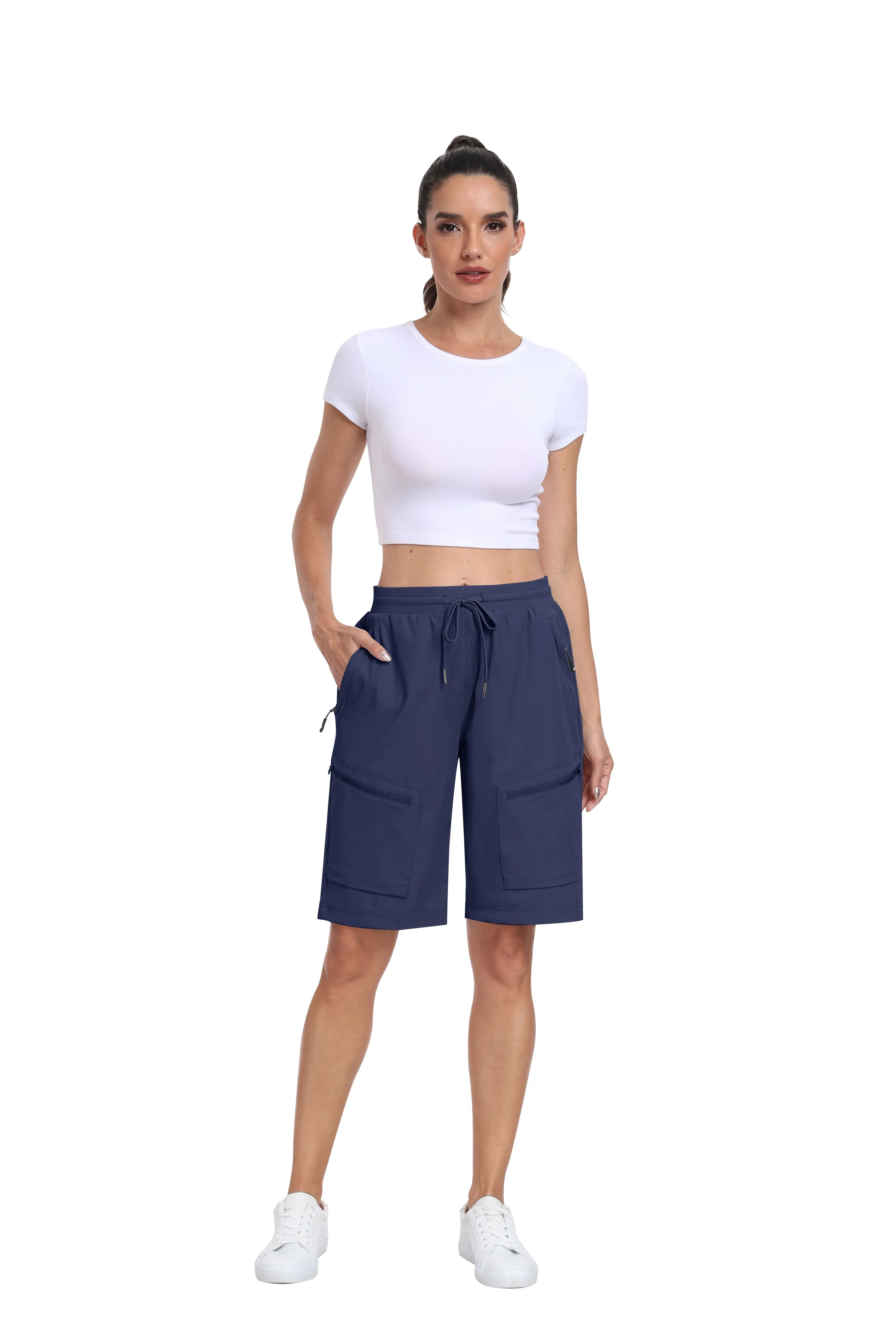 Women's summer outdoor hiking 10-inch shorts