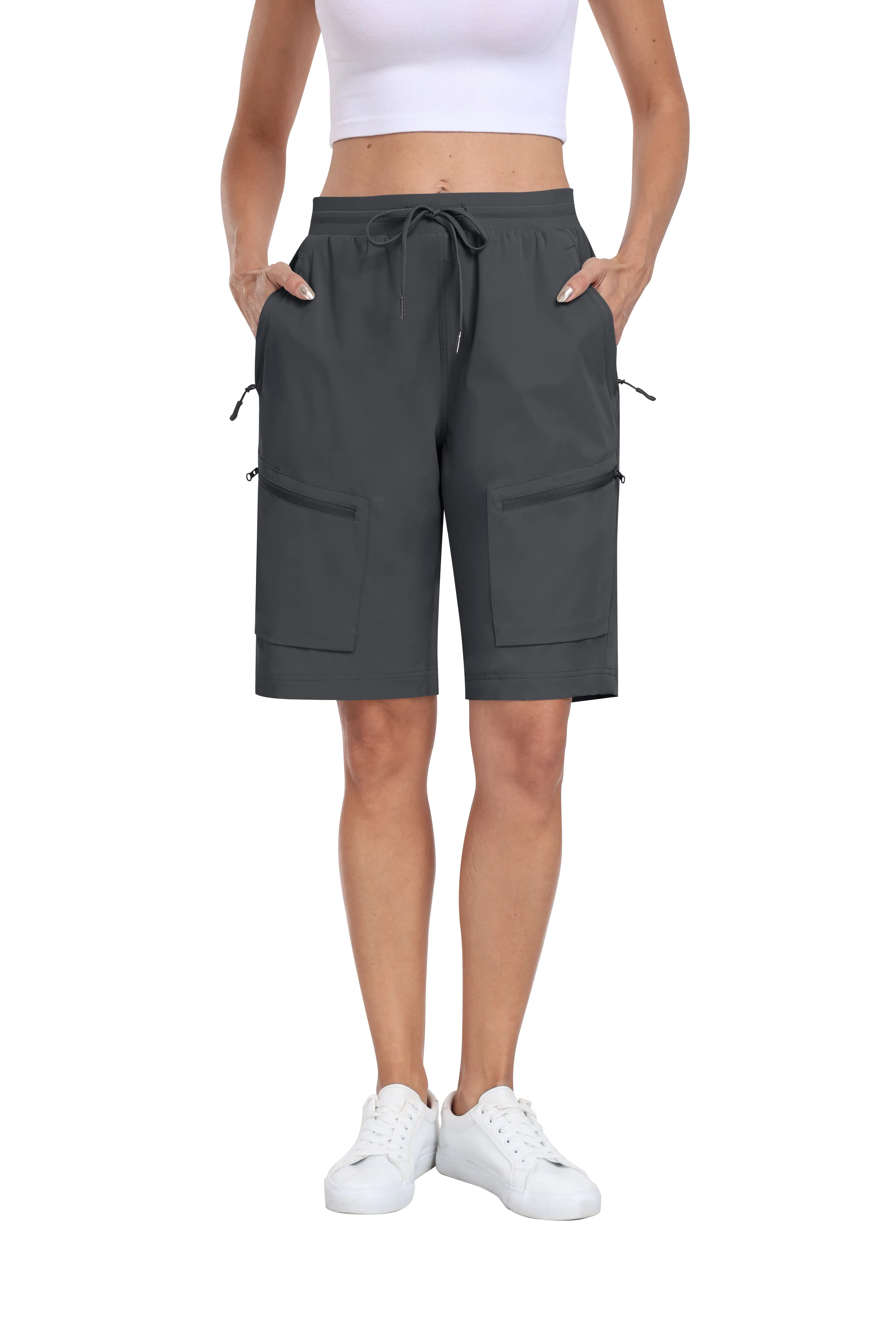 Women's summer outdoor hiking 10-inch shorts