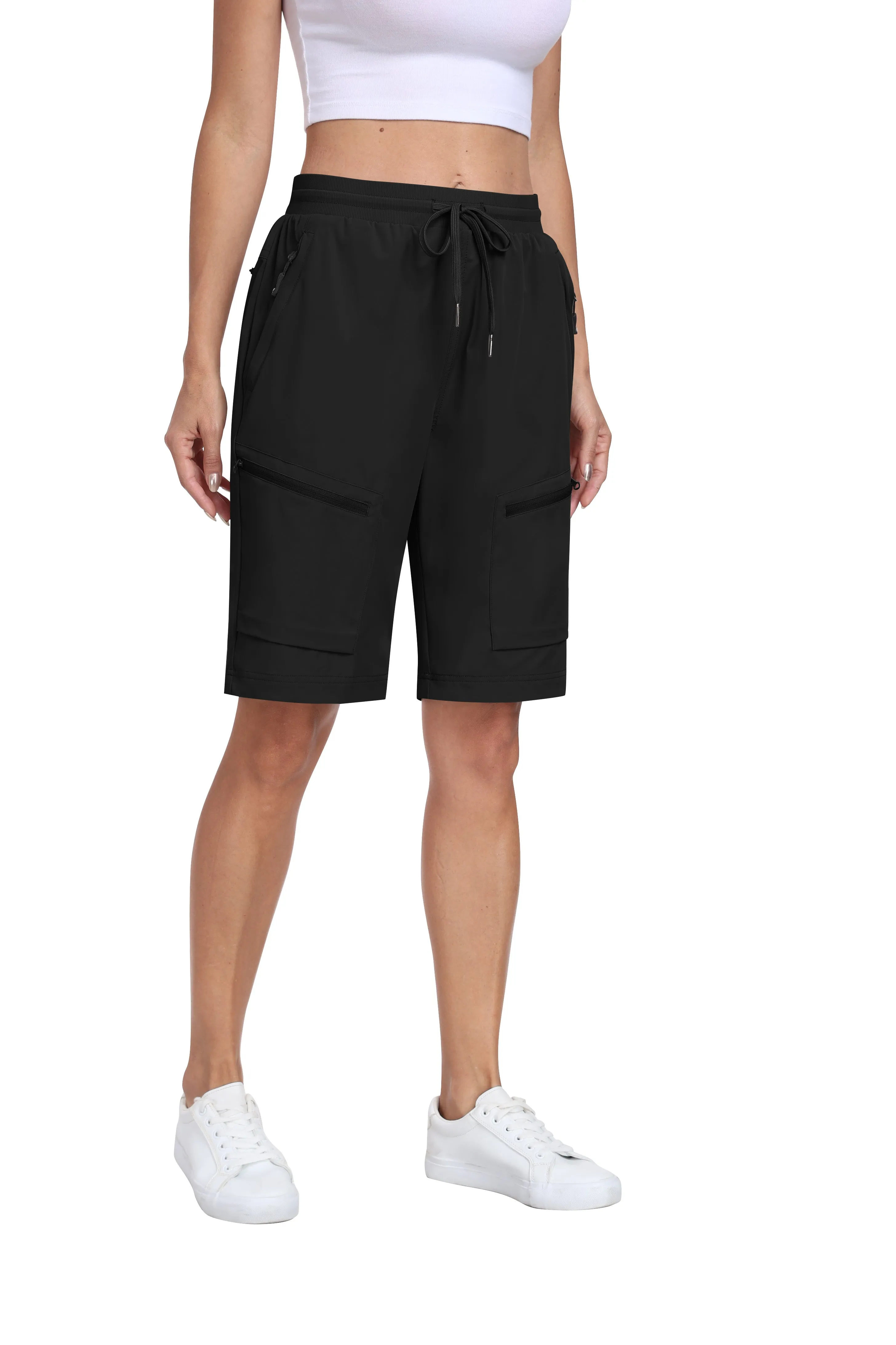 Women's summer outdoor hiking 10-inch shorts