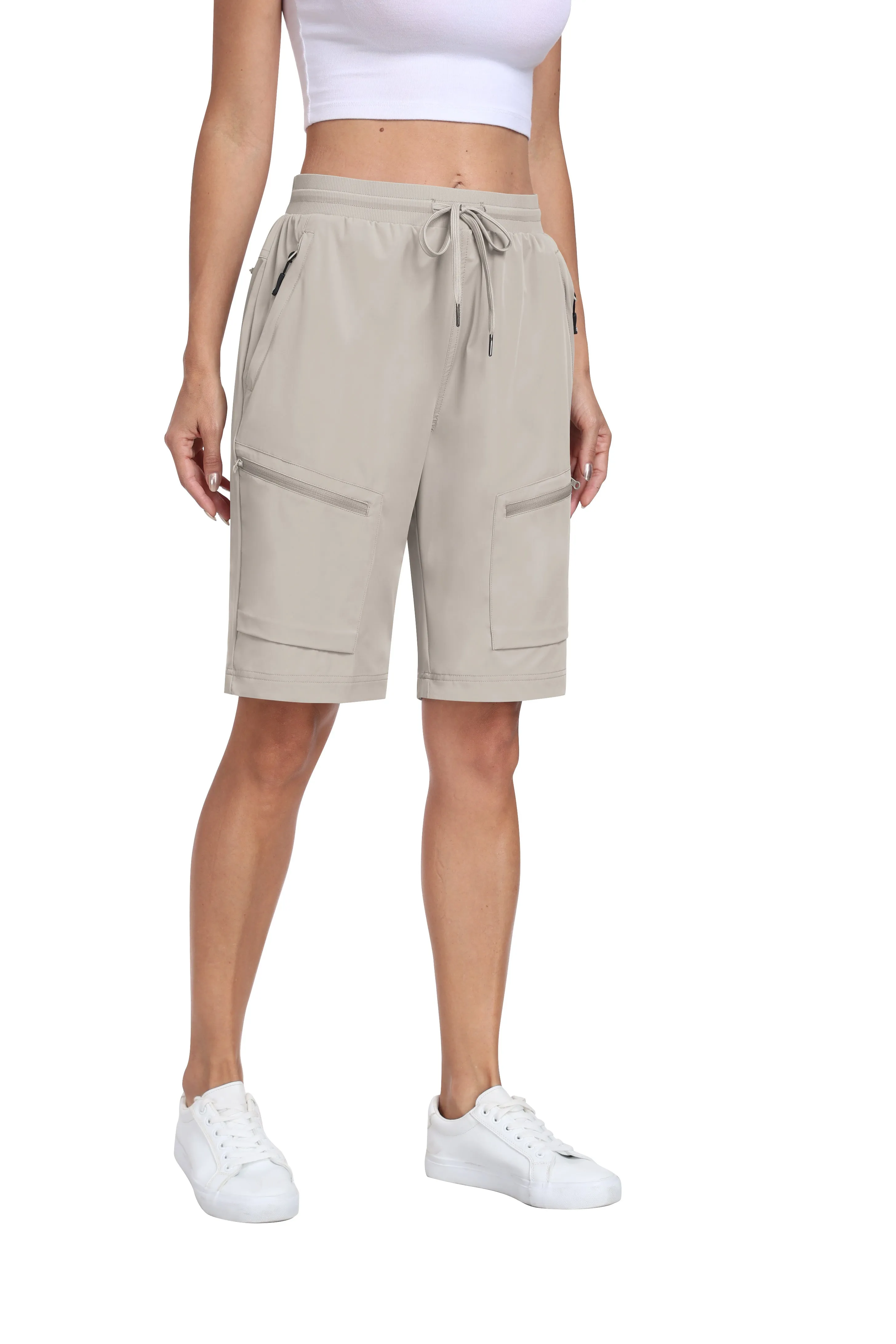 Women's summer outdoor hiking 10-inch shorts