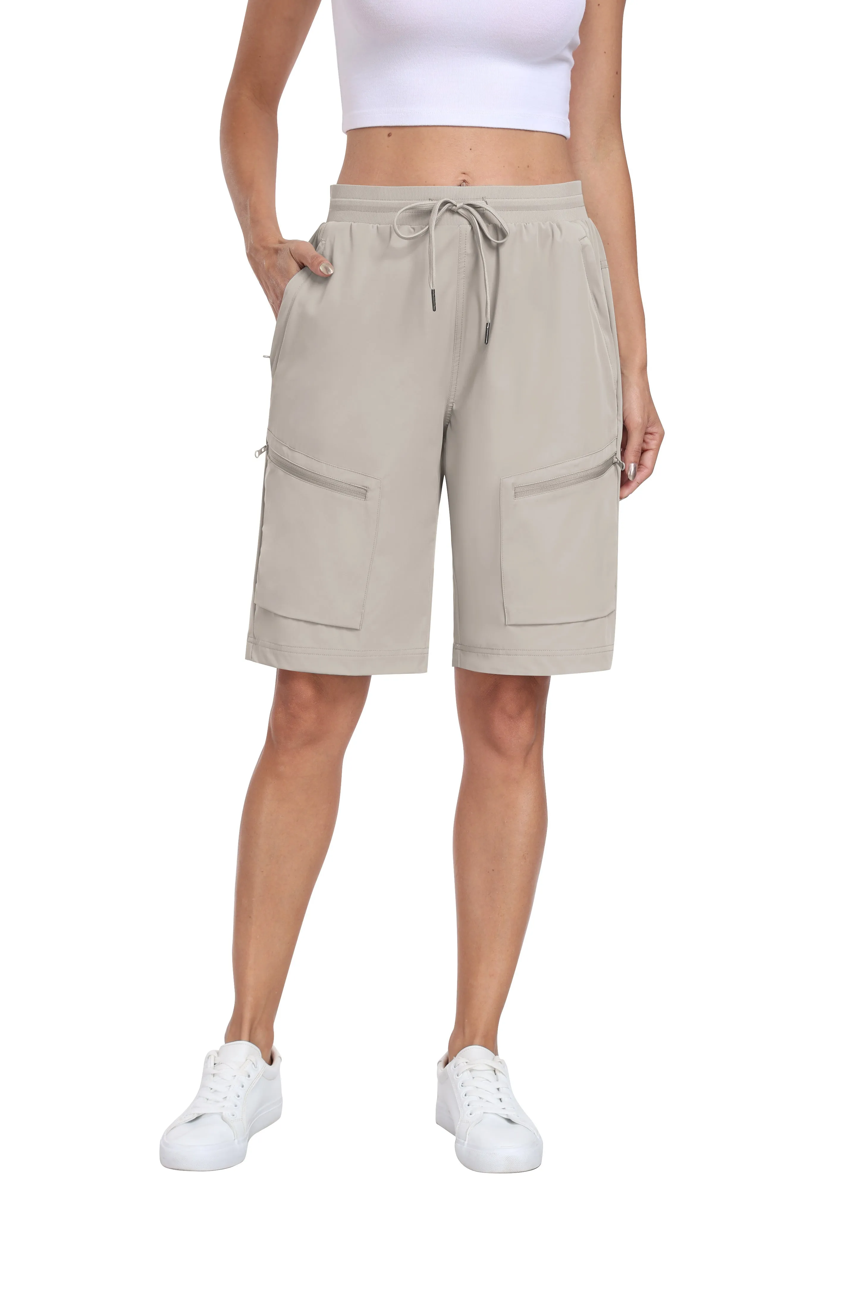 Women's summer outdoor hiking 10-inch shorts