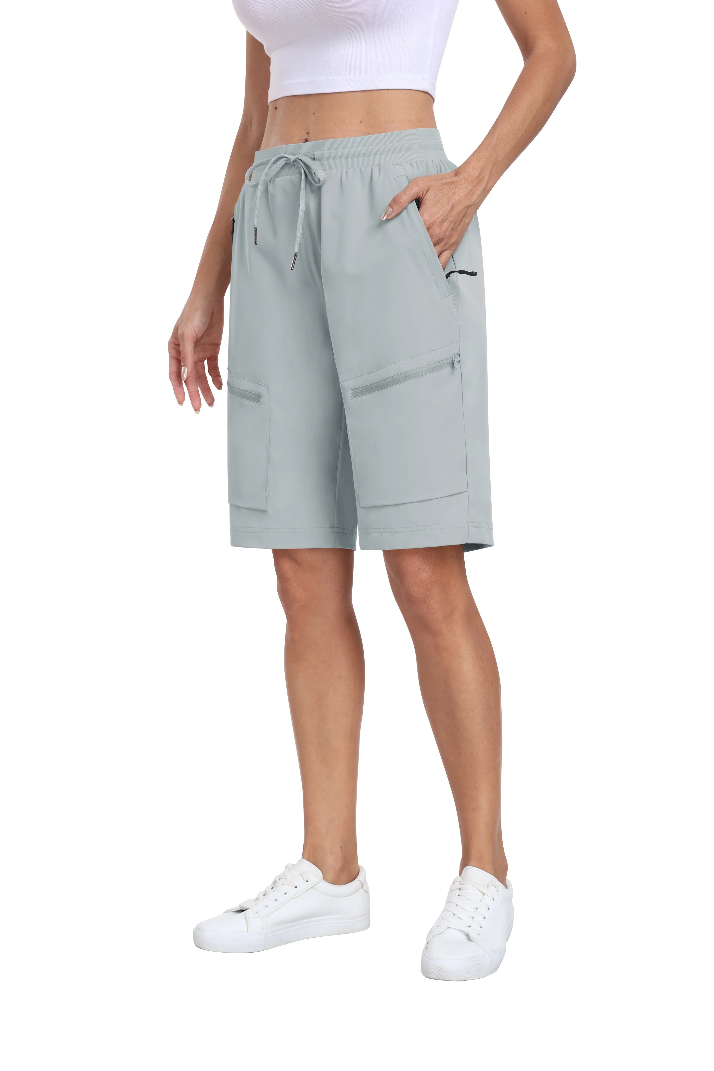 Women's summer outdoor hiking 10-inch shorts