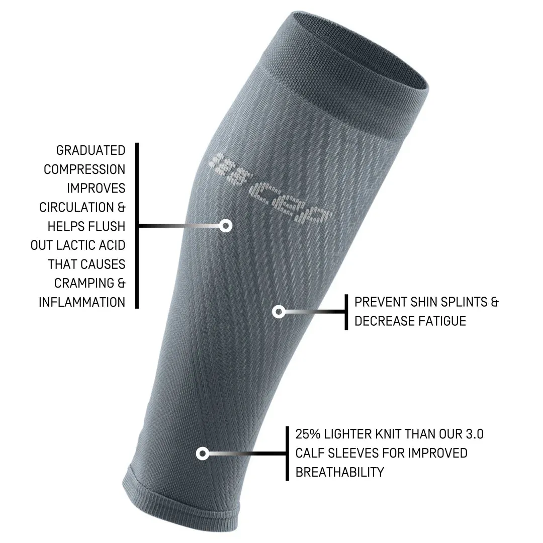 Women's Ultralight Compression Calf Sleeves (Grey/Light Grey)