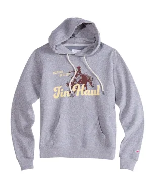 Work And Play Tin Haul Womens Wear Your Metal Out Bronc Grey Cotton Blend Hoodie Tin Haul Womens Wear Your Metal Out Bronc Grey Cotton Blend Hoodie Style Blend Beach Day Winter Warmth Classic