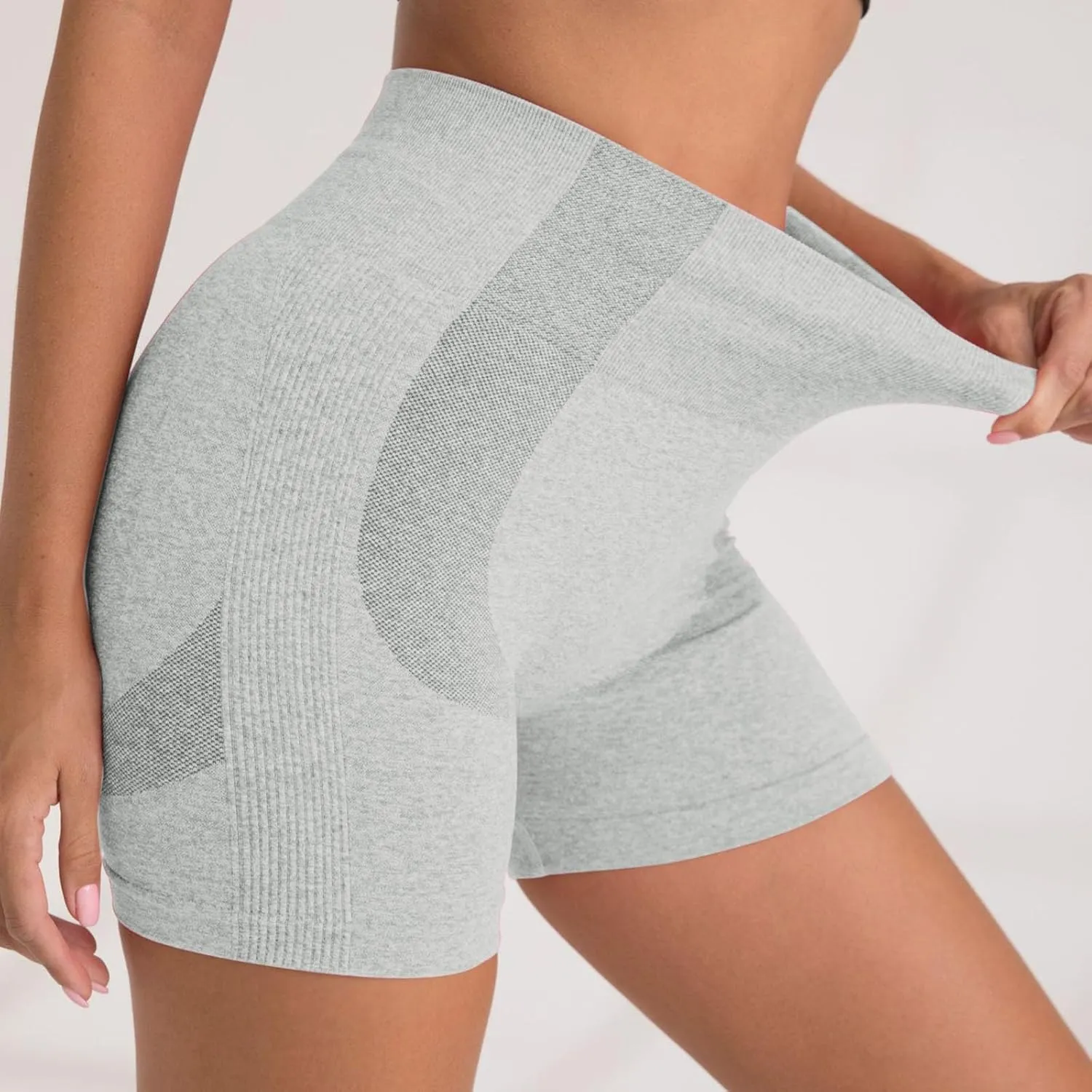 Workout Shorts For Women High Waisted Seamless Booty Shorts Activewear Workout Seamless Scrunch Butt Lifting Pant