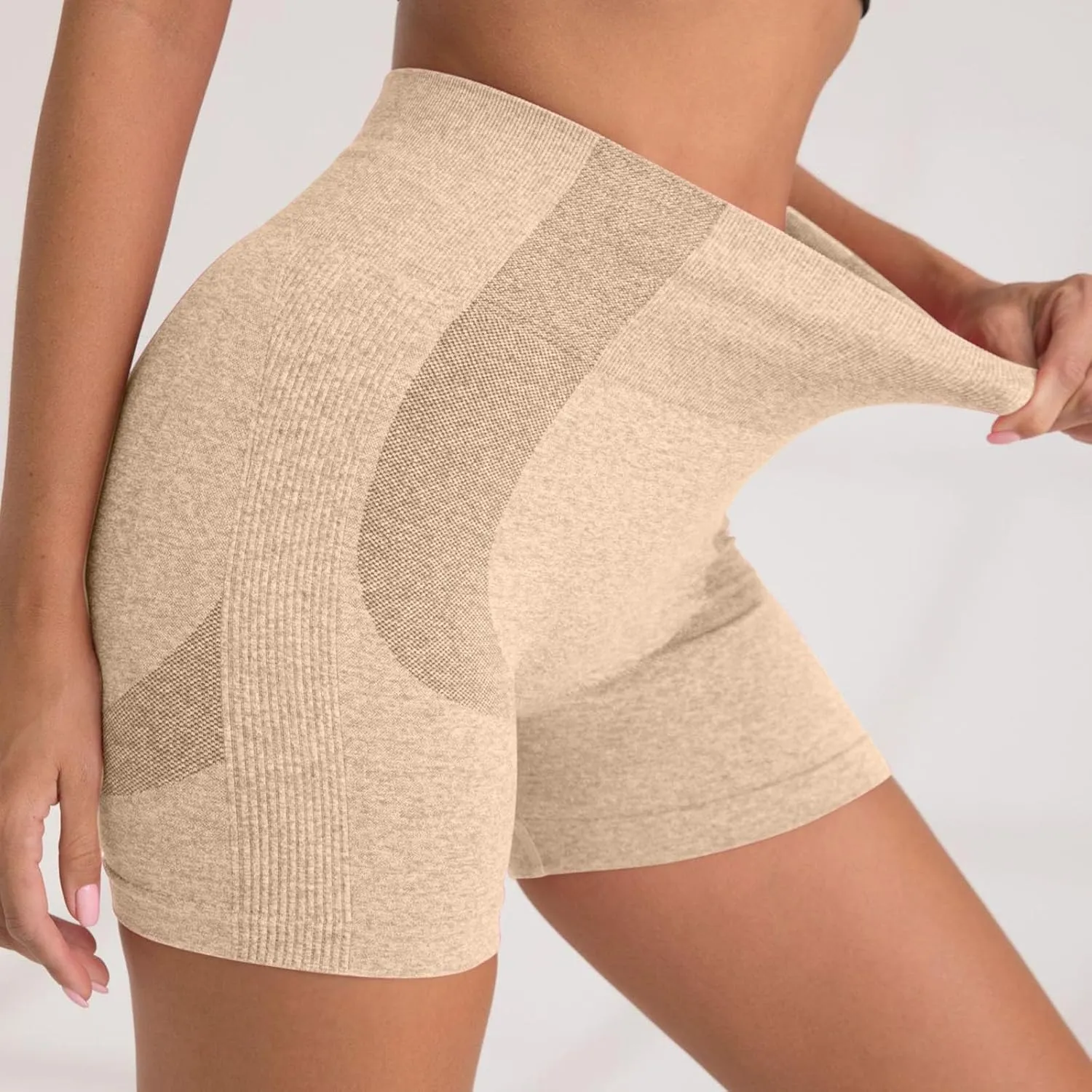 Workout Shorts For Women High Waisted Seamless Booty Shorts Activewear Workout Seamless Scrunch Butt Lifting Pant