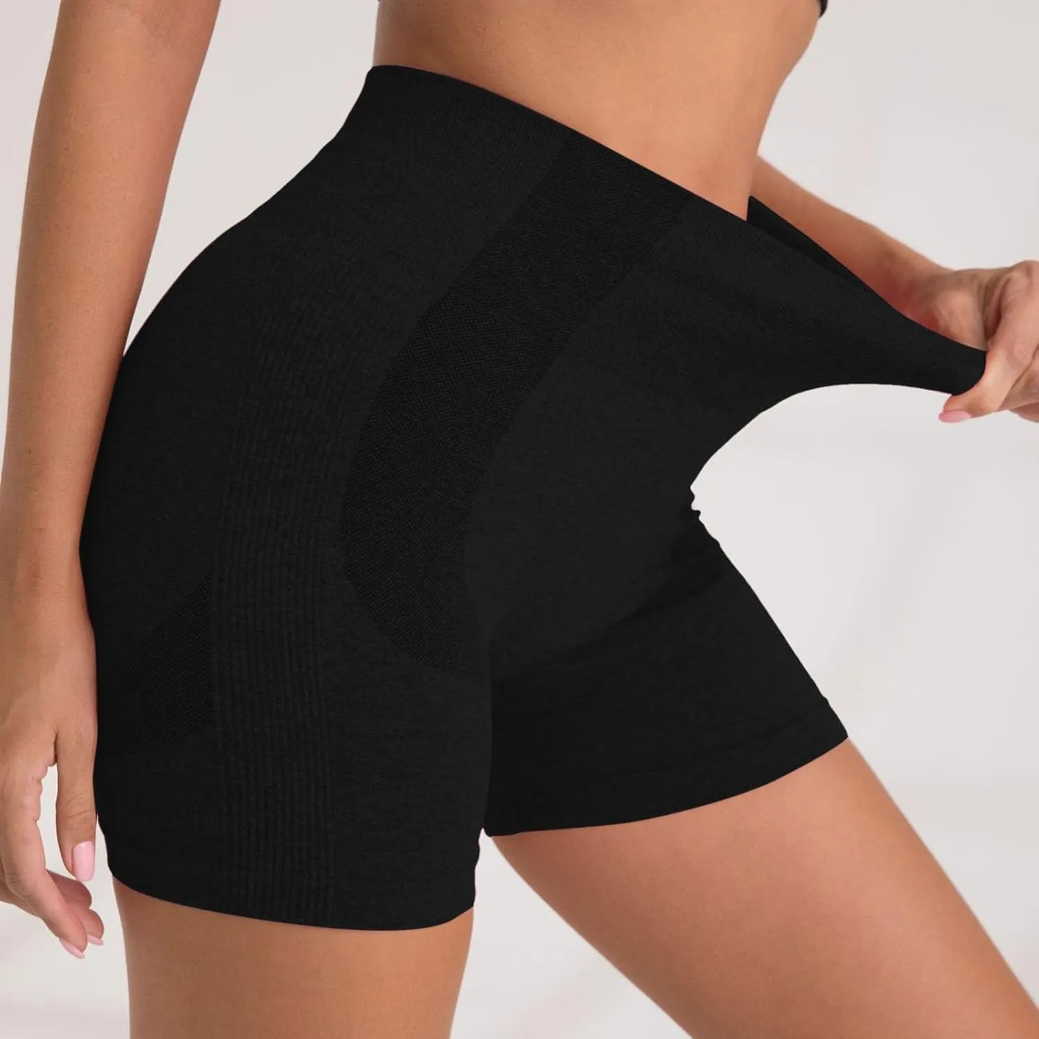 Workout Shorts For Women High Waisted Seamless Booty Shorts Activewear Workout Seamless Scrunch Butt Lifting Pant