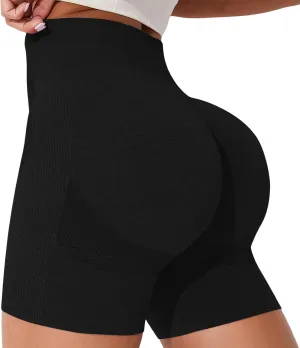 Workout Shorts For Women High Waisted Seamless Booty Shorts Activewear Workout Seamless Scrunch Butt Lifting Pant