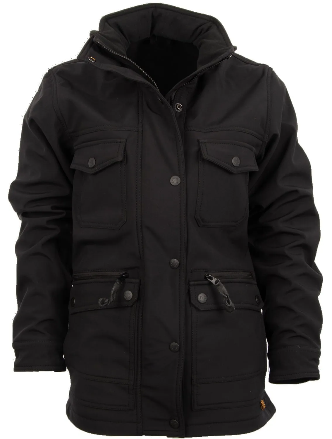 STS Ranchwear Womens Brazos II Black Polyester Softshell Jacket All Rounder