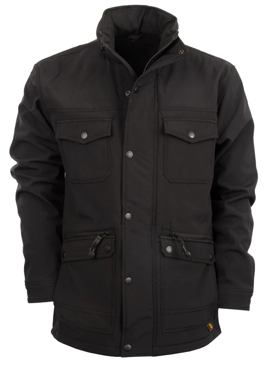 STS Ranchwear Womens Brazos II Black Polyester Softshell Jacket Comfortable Edge