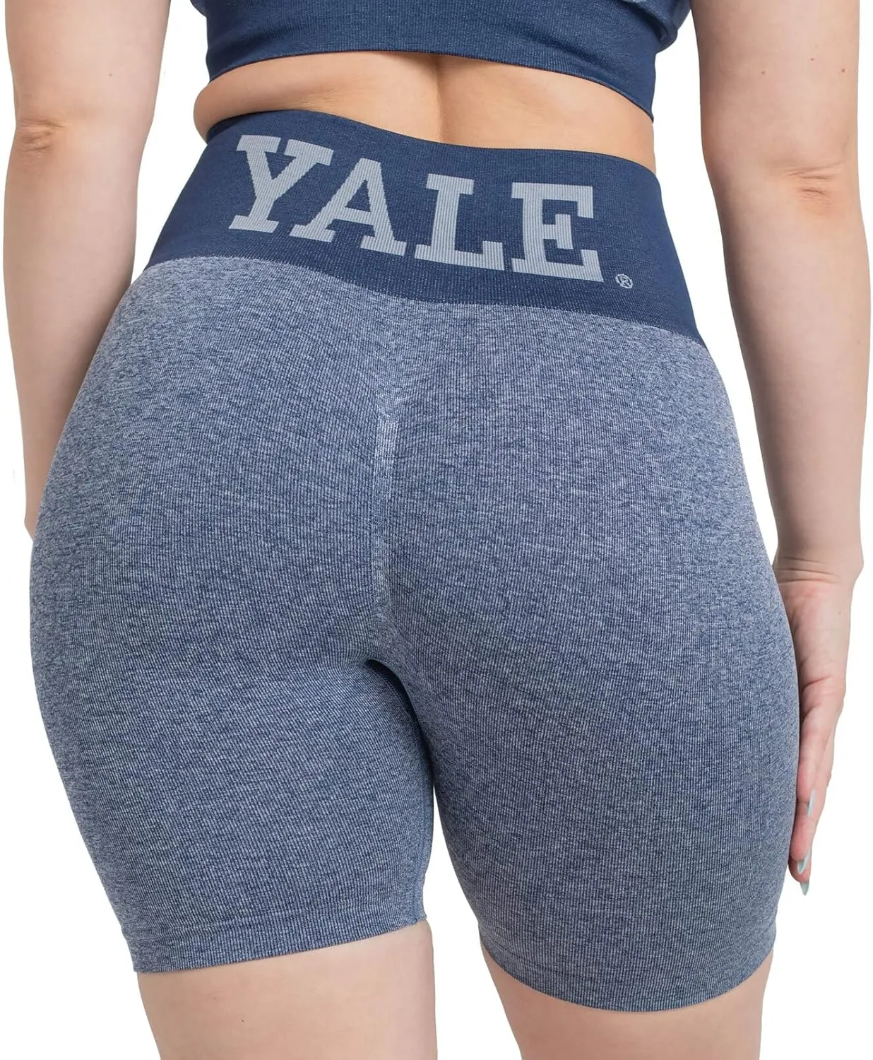 Yale Biker Shorts - High-Waisted Compression Shorts - Moisture-Wicking & Breathable - Ideal for Running, Fitness