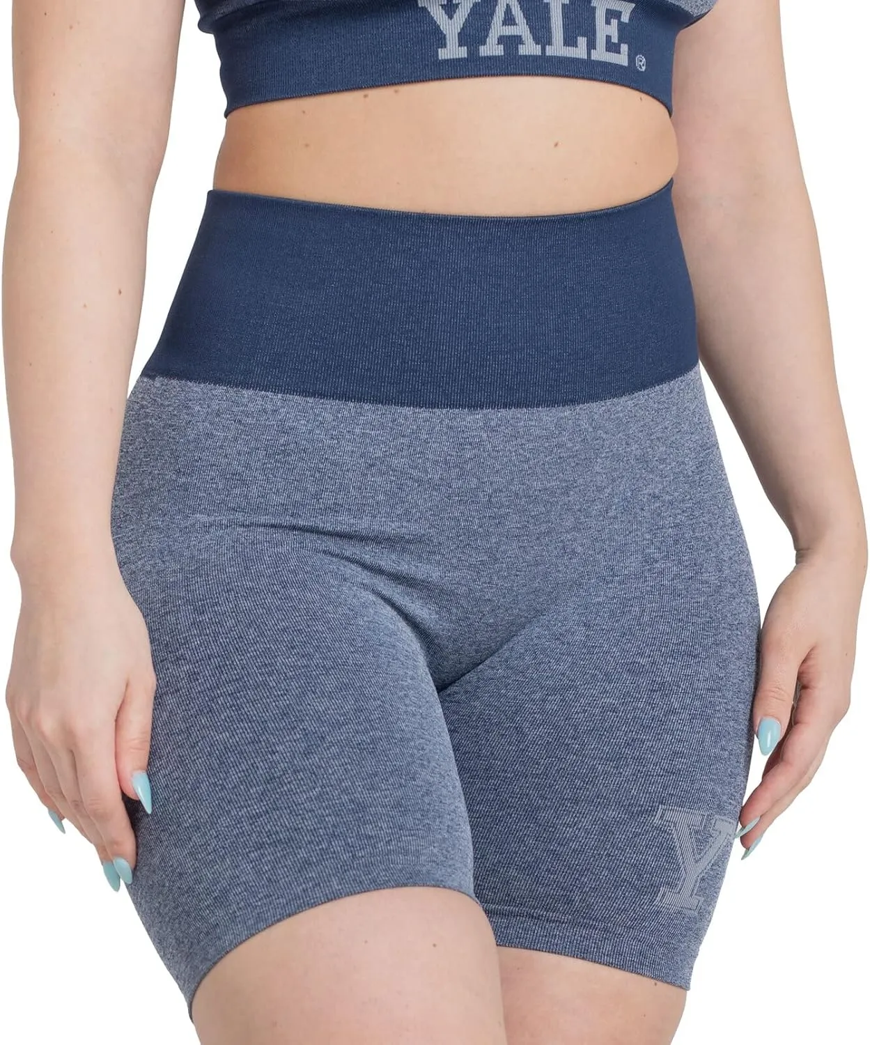 Yale Biker Shorts - High-Waisted Compression Shorts - Moisture-Wicking & Breathable - Ideal for Running, Fitness