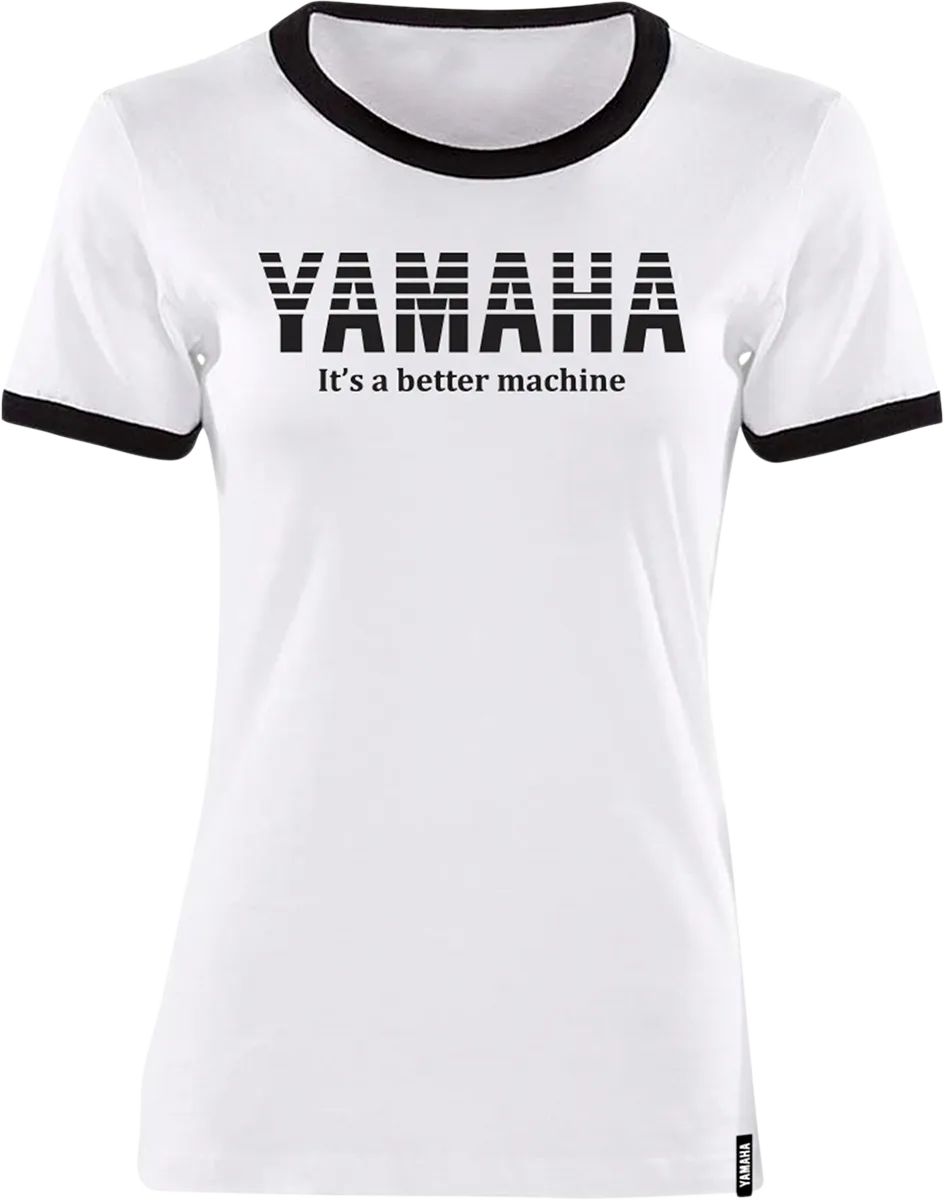 YAMAHA APPAREL Women's Yamaha Vintage T-Shirt - White/Black - Medium NP21S-L1793-M
