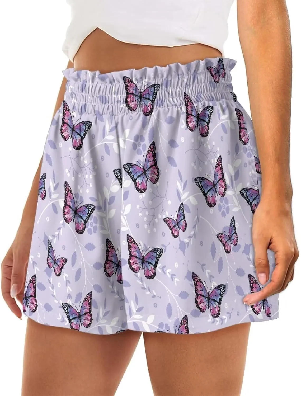 YEXIATODO Soft Comfy Activewear Lounge Shorts with Pockets for Women