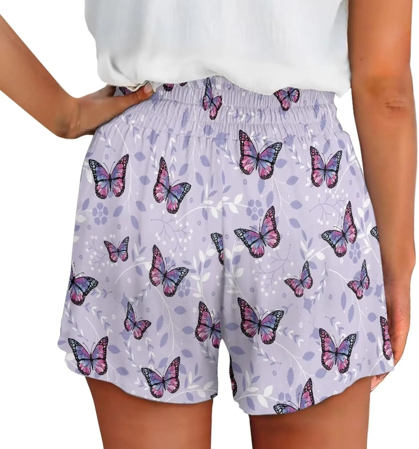 YEXIATODO Soft Comfy Activewear Lounge Shorts with Pockets for Women