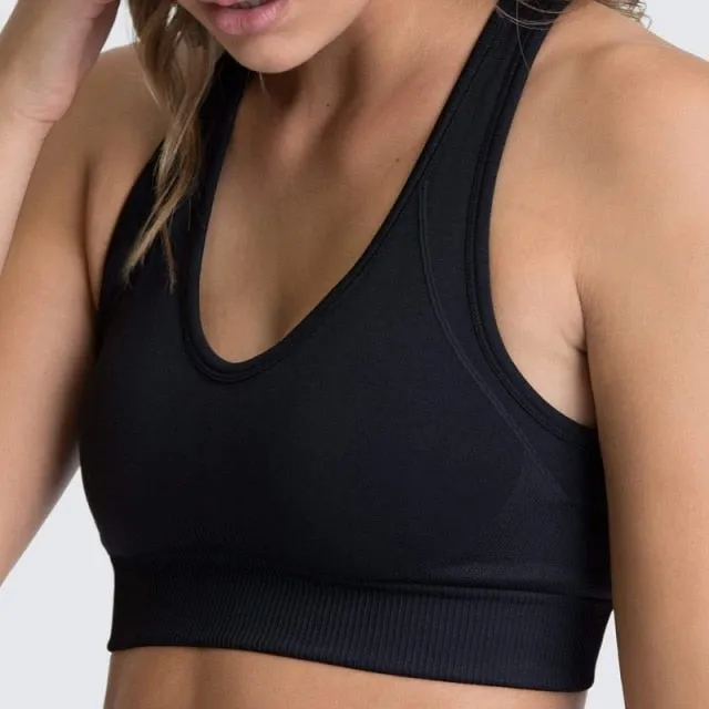 Yoga 2 Piece Set Leggings Elastic Sports Bras Gym Fitness Sportswear Workout Seamless Yoga Suit Sport Wear Suit Woman