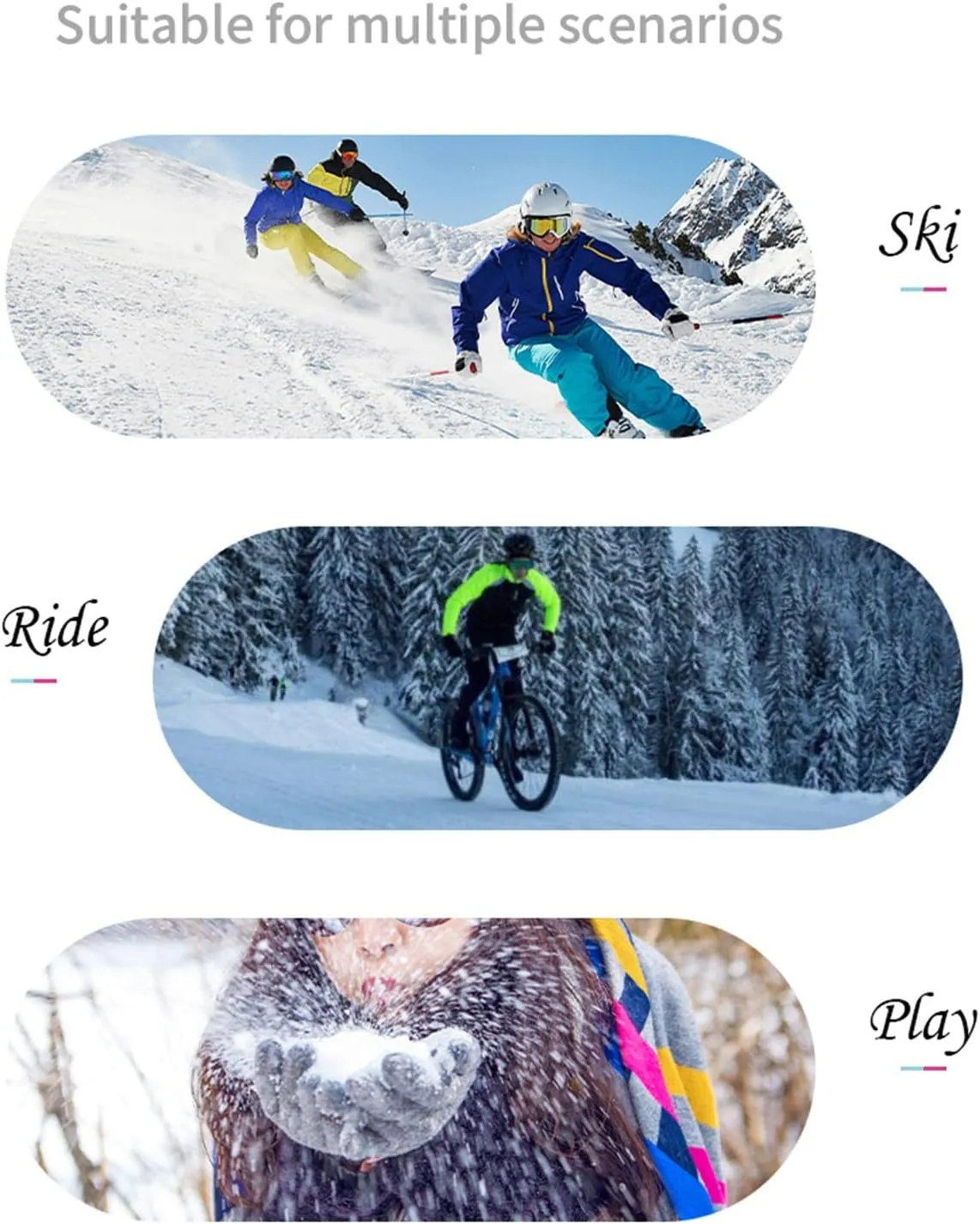 YOLAI Adult Winter Gloves Ski Snow Gloves for Men Women Snowboarding Gloves Skiing Gloves Insulated Gloves