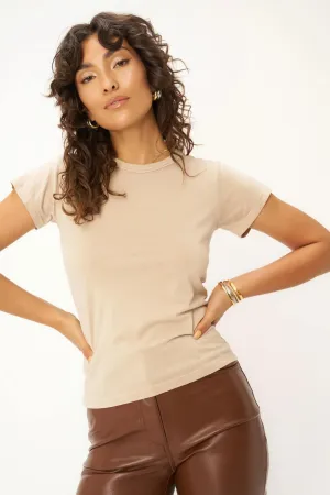 Casual Choice Wear You Got It Baby Tee - Hazelnut Khaki