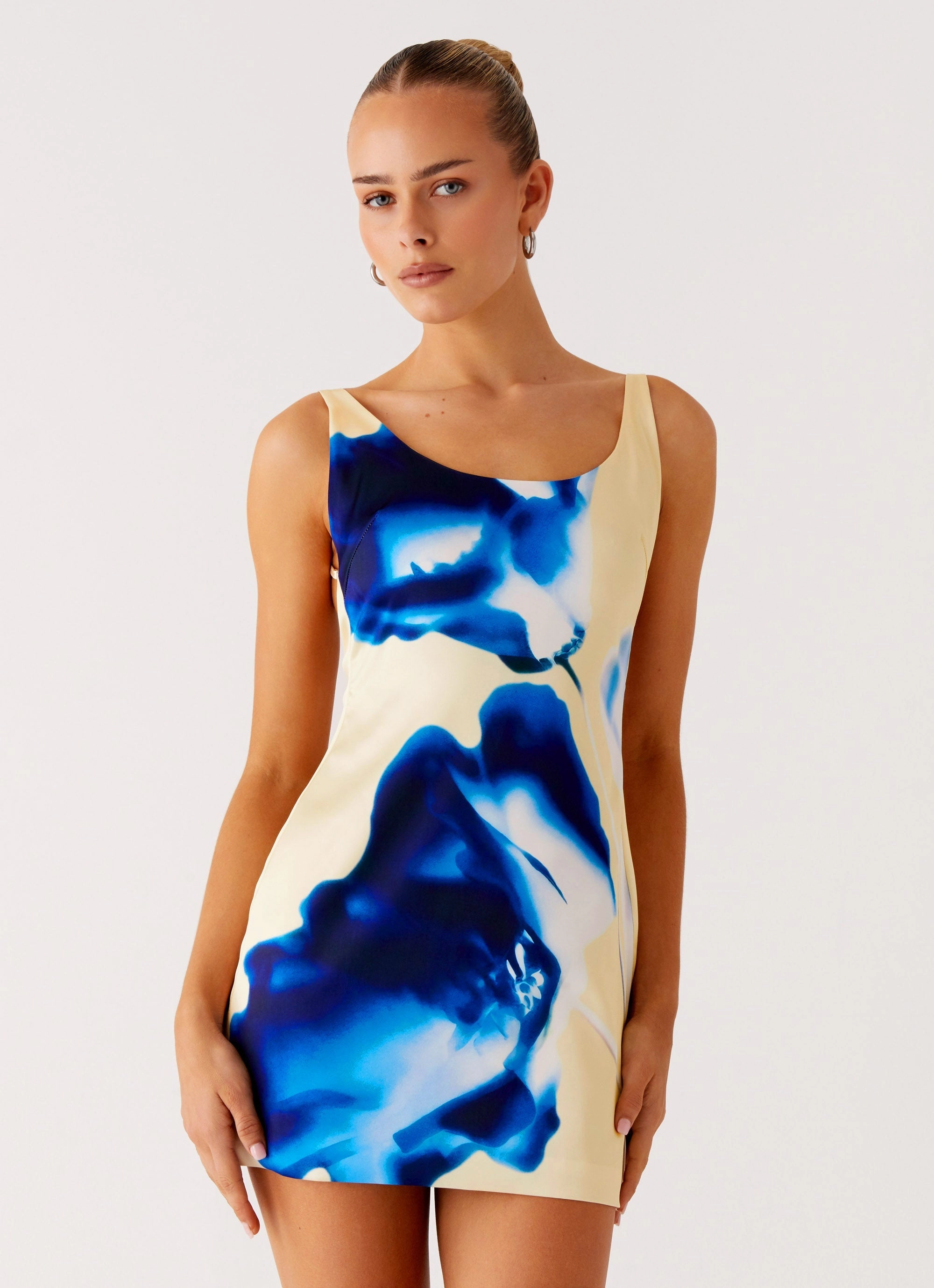 Stylish Waistband Design Pure Vibes You Know Me Mini Dress - Heirloom Floral