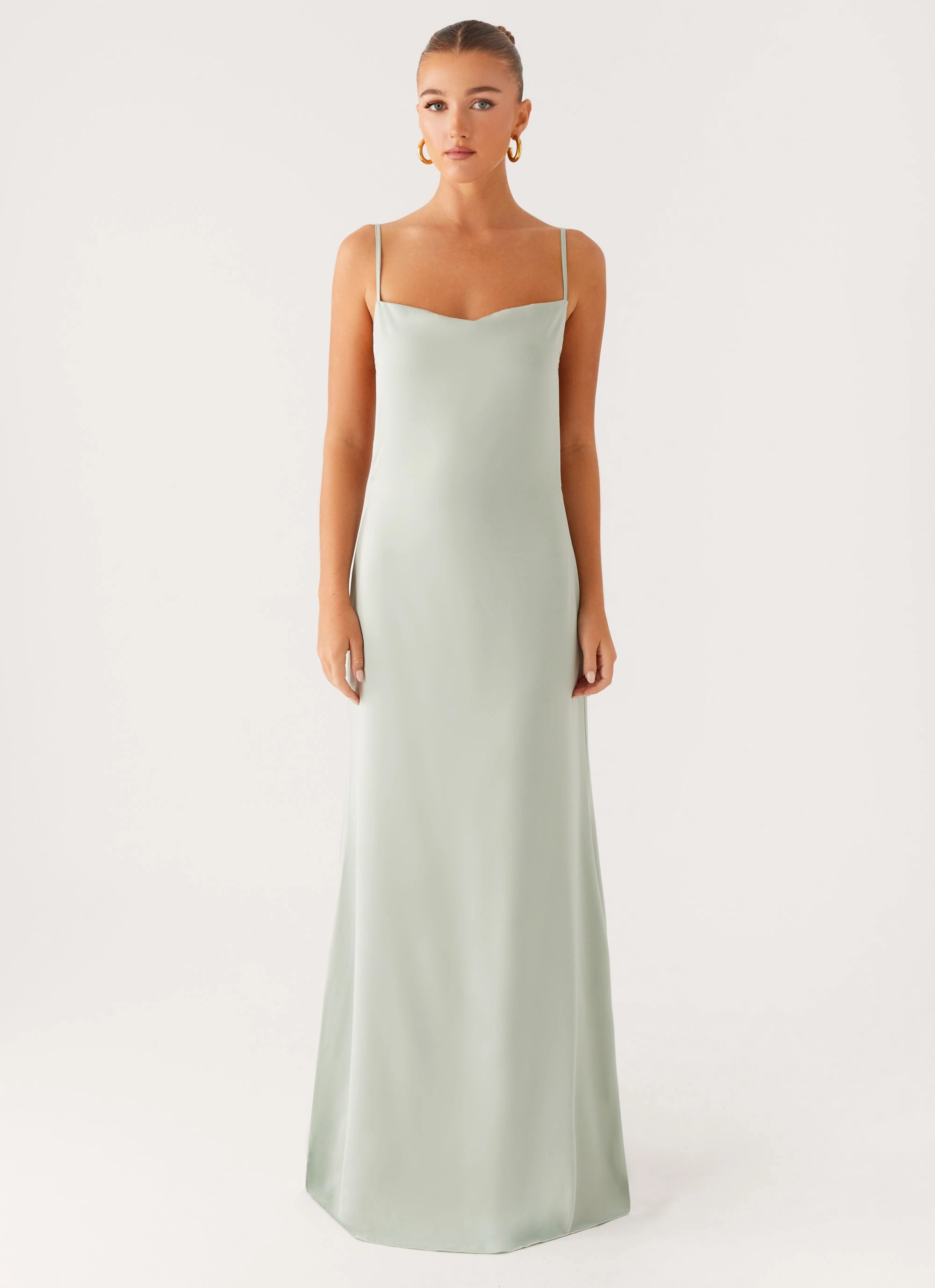 Light Rhythm Relax Mode Yves Maxi Dress - Mint