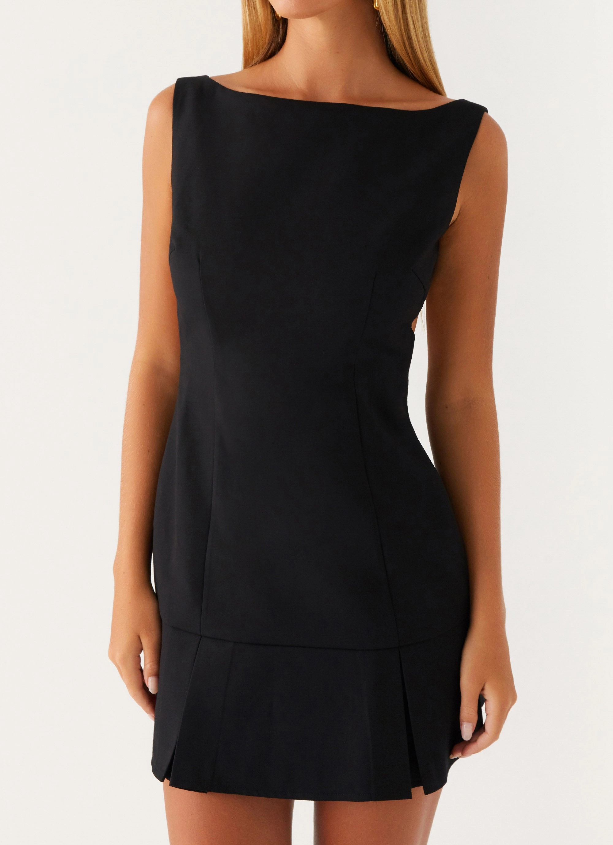 Zavia Mini Dress - Black Silky Form QuickDryTechnology