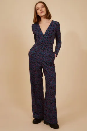 Zelda Jumpsuit in Blue Ultimate Comfort Wear Zelda Jumpsuit in Blue Elegant Fit Timeless Appeal