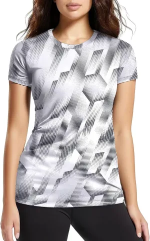 Zengjo Womens Workout Shirts Short Sleeve Quick Dry Athletic Running Yoga Exercise Tops Crewneck Activewear Tees Fitted