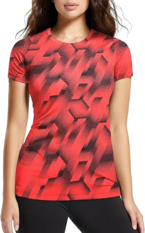 Zengjo Womens Workout Shirts Short Sleeve Quick Dry Athletic Running Yoga Exercise Tops Crewneck Activewear Tees Fitted