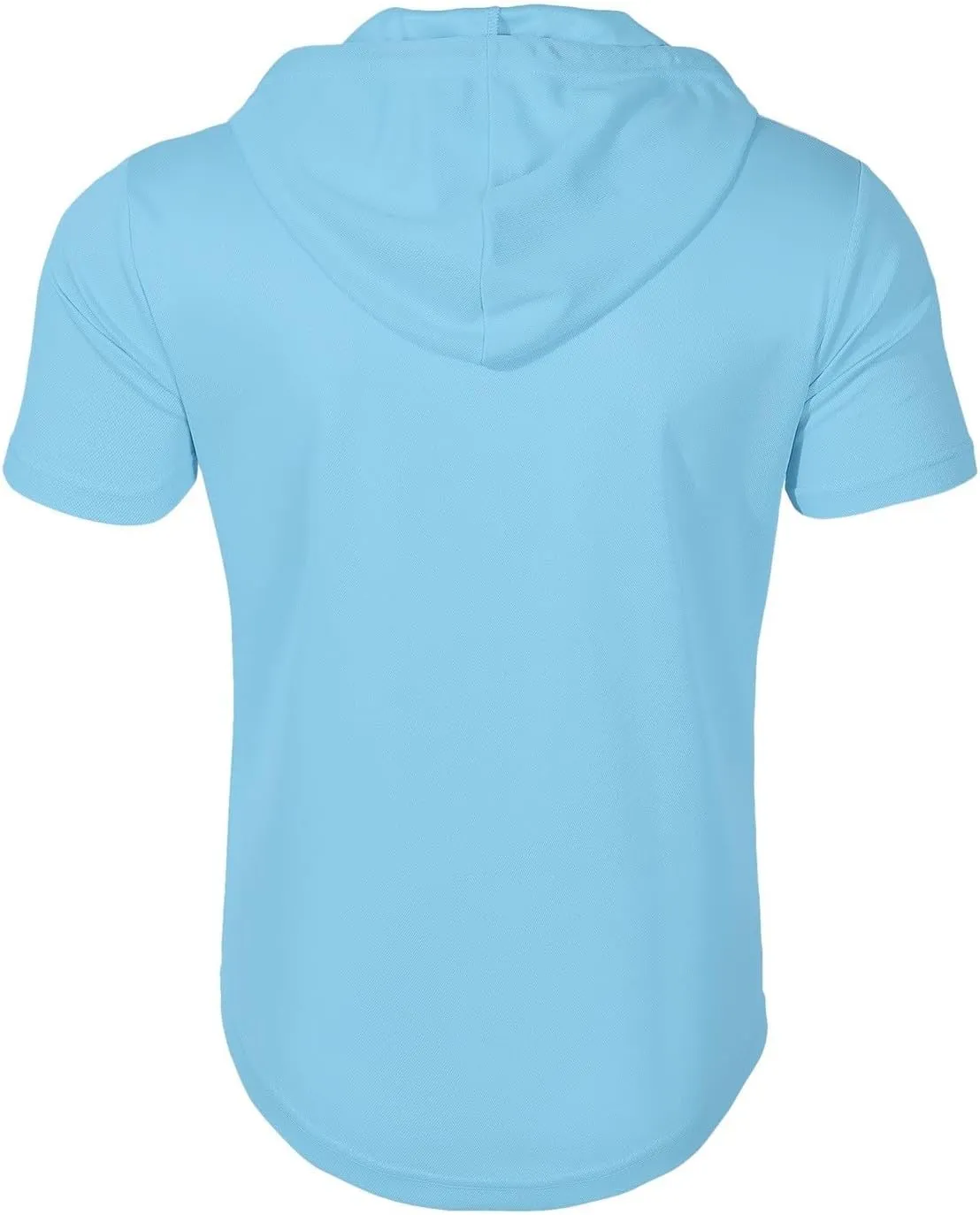 Zip Hoodies for Men Short Sleeve Slim Fit Casual Workout Tshirts Summer Sports Gym Sweatshirt Big and Tall Tees