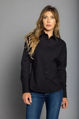 Zip Up Kimes Ranch Womens Linville Black Cotton blend L/S Shirt Rooftop Bar Beach Ready Kimes Ranch Womens Linville Black Cotton blend L/S Shirt