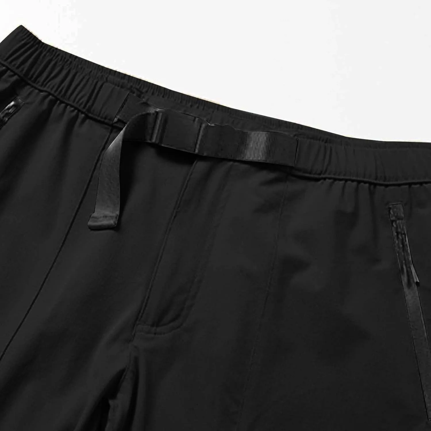 Zipper Pockets Shorts Men Summer Quick Dry Plus Size Casual Elastic Waist Trunks Athletic Workout Activewear