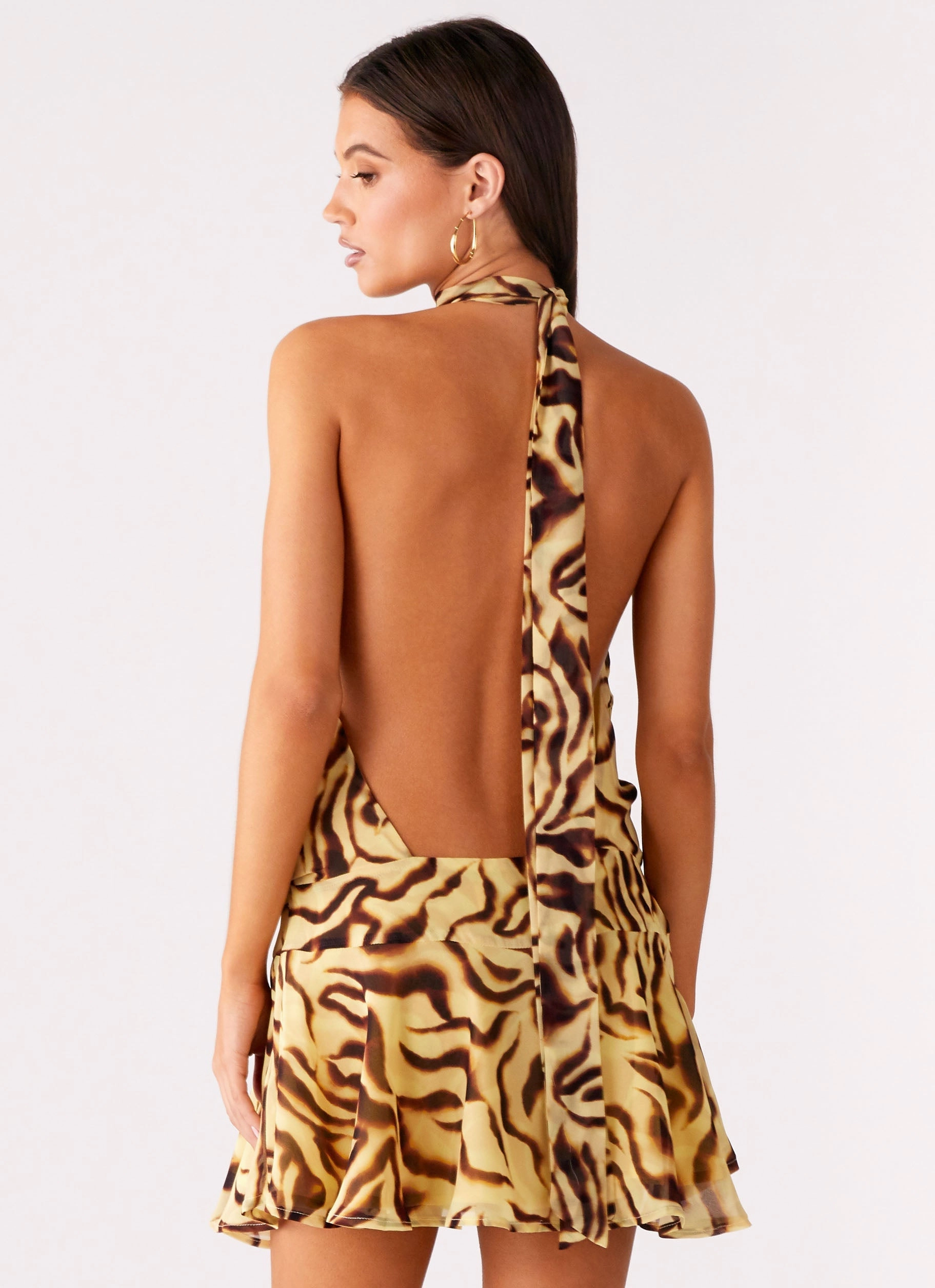 Zulla Backless Mini Dress - Laguna Print Summer Ready